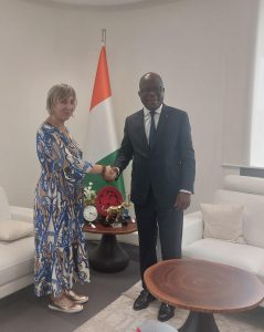 Abasciatrice Di Lecce e M. Pierre N’Gou Dimba